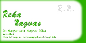 reka magvas business card